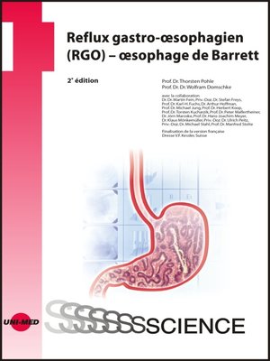 cover image of Reflux gastro-oesophagien (RGO)--oesophage de Barrett